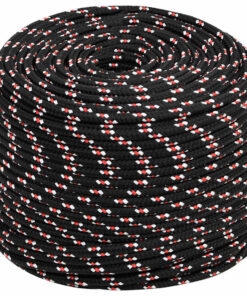 vidaXL Boot touw 10 mm 500 m polypropyleen zwart