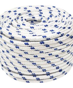 vidaXL Boot touw 12 mm 25 m polypropyleen wit