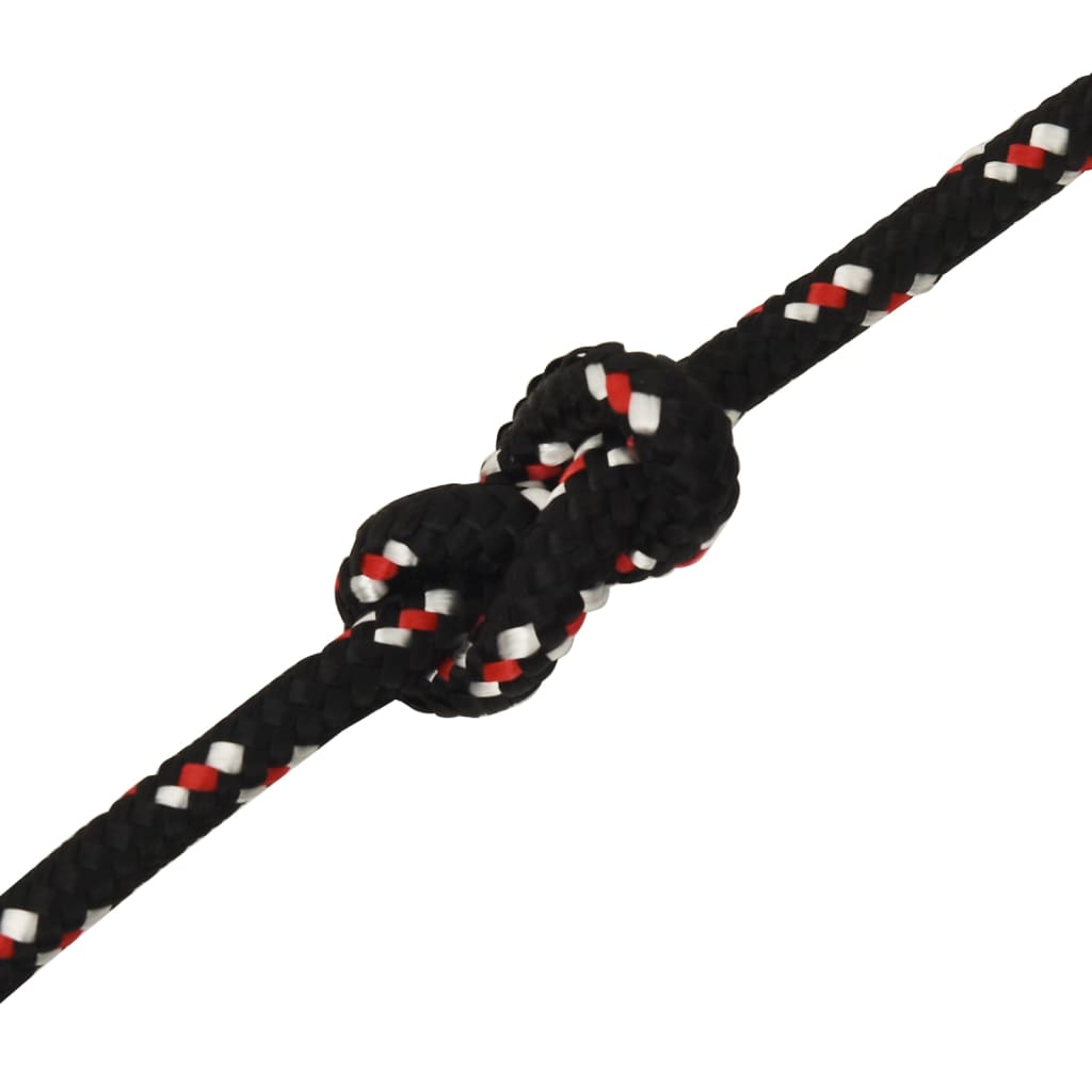 vidaXL Boot touw 12 mm 25 m polypropyleen zwart - Image 5