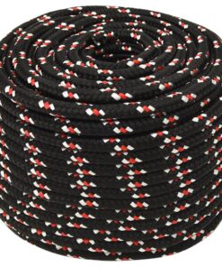 vidaXL Boot touw 14 mm 100 m polypropyleen zwart