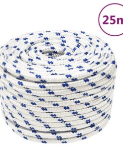 vidaXL Boot touw 14 mm 25 m polypropyleen wit