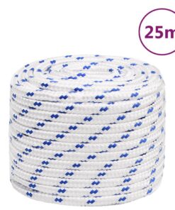 vidaXL Boot touw 16 mm 25 m polypropyleen wit