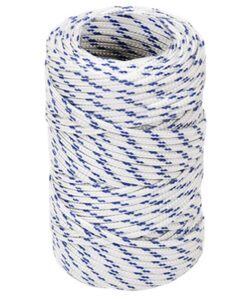 vidaXL Boot touw 2 mm 100 m polypropyleen wit