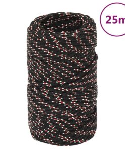 vidaXL Boot touw 2 mm 25 m polypropyleen zwart