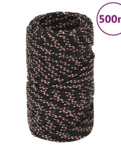 vidaXL Boot touw 2 mm 500 m polypropyleen zwart
