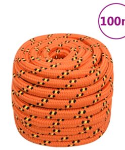 vidaXL Boot touw 20 mm 100 m polypropyleen oranje