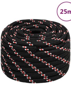 vidaXL Boot touw 20 mm 25 m polypropyleen zwart