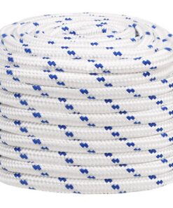 vidaXL Boot touw 20 mm 50 m polypropyleen wit