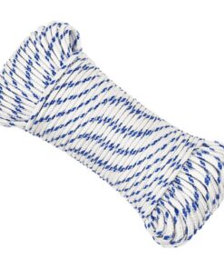 vidaXL Boot touw 3 mm 25 m polypropyleen wit