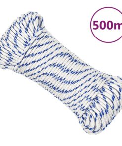 vidaXL Boot touw 4 mm 500 polypropyleen wit