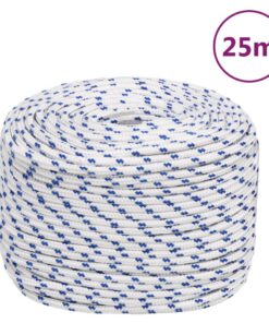 vidaXL Boot touw 6 mm 25 m polypropyleen wit
