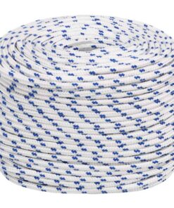 vidaXL Boot touw 8 mm 250 m polypropyleen wit