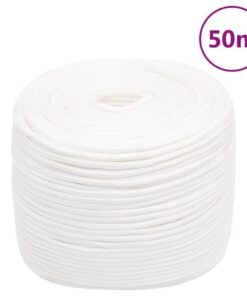 vidaXL Boottouw 10 mm 50 m polypropyleen volwit