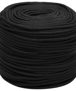 vidaXL Boottouw 10 mm 500 m polypropeen zwart