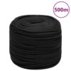 vidaXL Boottouw 10 mm 500 m polypropeen zwart