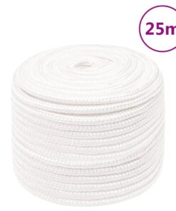 vidaXL Boottouw 14 mm 25 m polypropyleen volwit