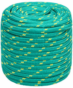 vidaXL Boottouw 16 mm 250 m polypropyleen groen