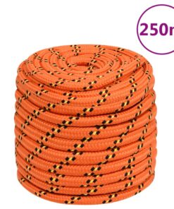 vidaXL Boottouw 16 mm 250 m polypropyleen oranje
