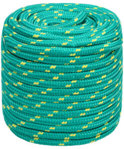 vidaXL Boottouw 16 mm 50 m polypropyleen groen