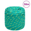 vidaXL Boottouw 16 mm 50 m polypropyleen groen