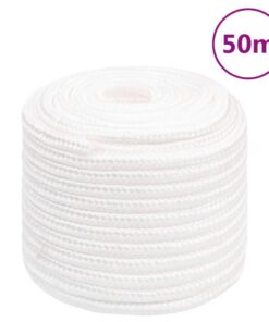 vidaXL Boottouw 16 mm 50 m polypropyleen volwit