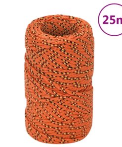 vidaXL Boottouw 2 mm 25 m polypropyleen oranje