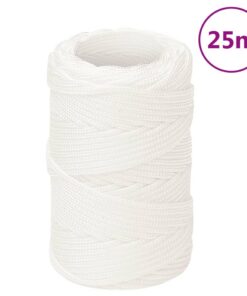 vidaXL Boottouw 2 mm 25 m polypropyleen volwit