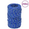 vidaXL Boottouw 2 mm 250 m polypropyleen blauw