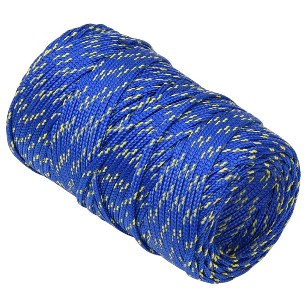 vidaXL Boottouw 2 mm 250 m polypropyleen blauw - Image 3
