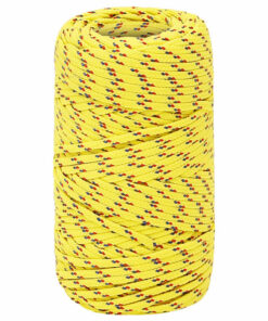 vidaXL Boottouw 2 mm 50 m polypropyleen geel