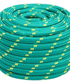 vidaXL Boottouw 20 mm 100 m polypropyleen groen