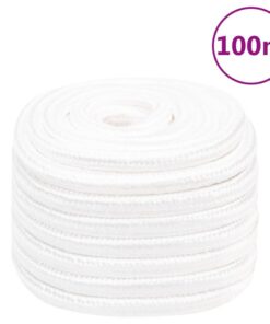 vidaXL Boottouw 20 mm 100 m polypropyleen volwit