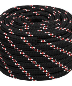 vidaXL Boottouw 20 mm 100 m polypropyleen zwart