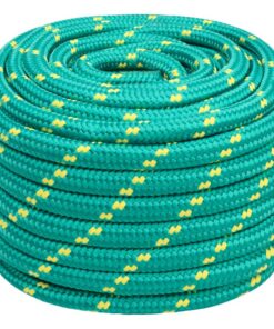 vidaXL Boottouw 20 mm 50 m polypropyleen groen