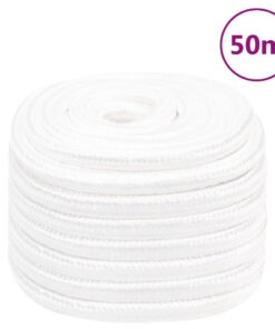 vidaXL Boottouw 20 mm 50 m polypropyleen volwit