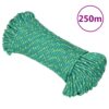 vidaXL Boottouw 3 mm 250 m polypropyleen groen