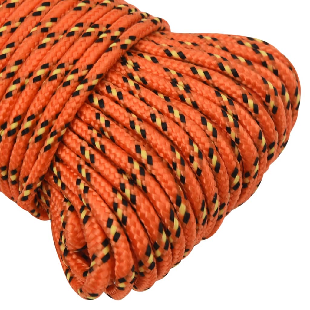 vidaXL Boottouw 3 mm 500 m polypropyleen oranje - Afbeelding 4