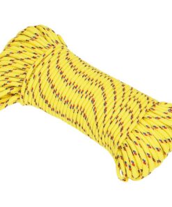vidaXL Boottouw 4 mm 250 m polypropyleen geel
