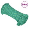 vidaXL Boottouw 4 mm 50 m polypropyleen groen