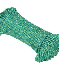 vidaXL Boottouw 5 mm 25 m polypropyleen groen