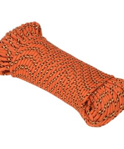 vidaXL Boottouw 5 mm 50 m polypropyleen oranje