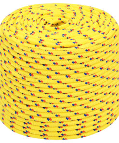 vidaXL Boottouw 6 mm 50 m polypropyleen geel