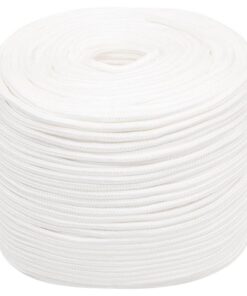 vidaXL Boottouw 8 mm 100 m polypropyleen volwit