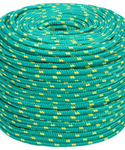 vidaXL Boottouw 8 mm 25 m polypropeen groen