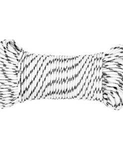 vidaXL Boottouw gevlochten 3 mm x 500 m polyester wit