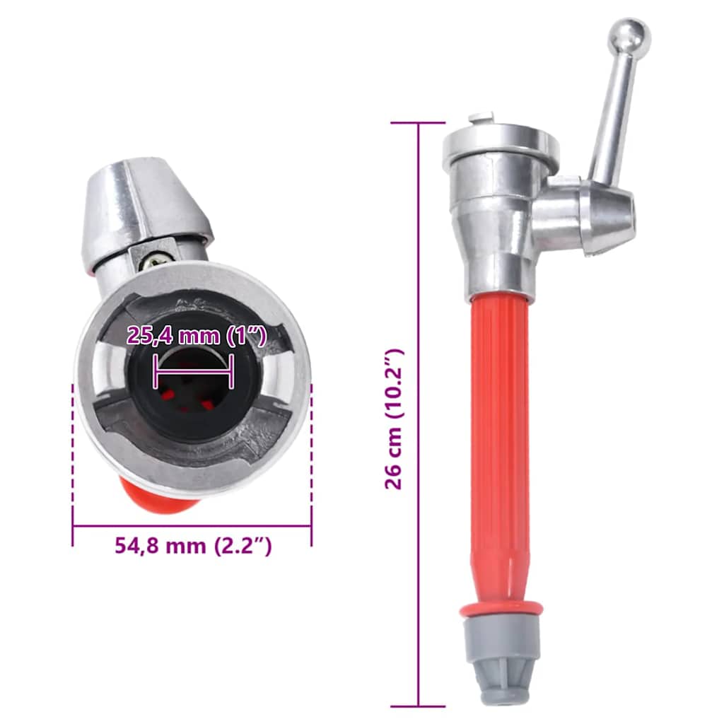 vidaXL Brandslangmondstuk met D-koppeling - Afbeelding 7