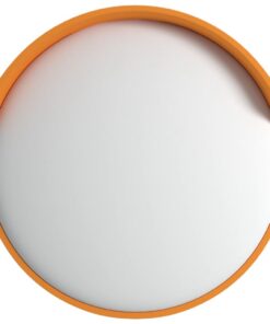 vidaXL Buiten Convex Verkeersspiegel Oranje Ø30 cm Polycarbonaat