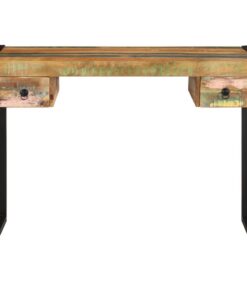 vidaXL Bureau massief gerecycled hout