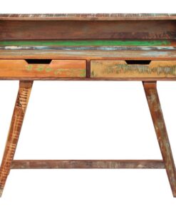 vidaXL Bureau massief gerecycled hout