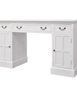 vidaXL Bureau ministre wit 140x48x80 cm